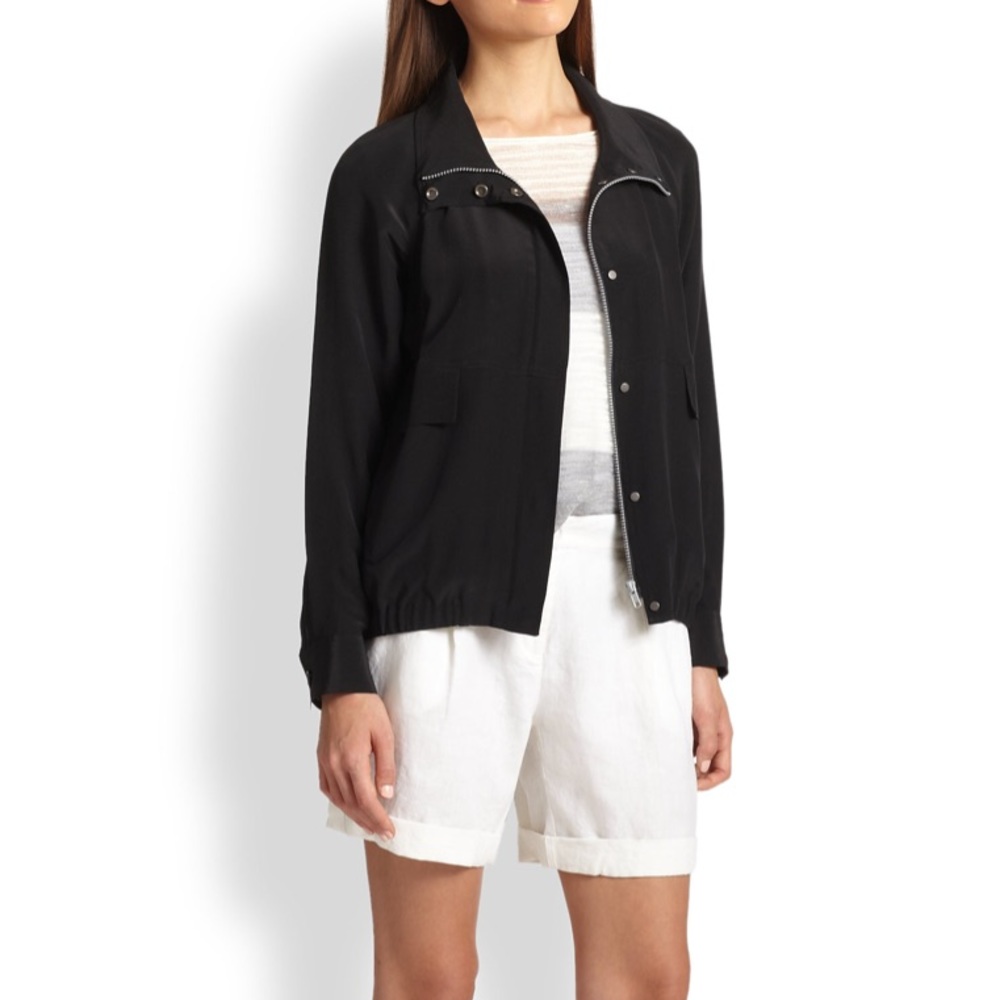 Eileen Fisher Crepe de Chine jacket small